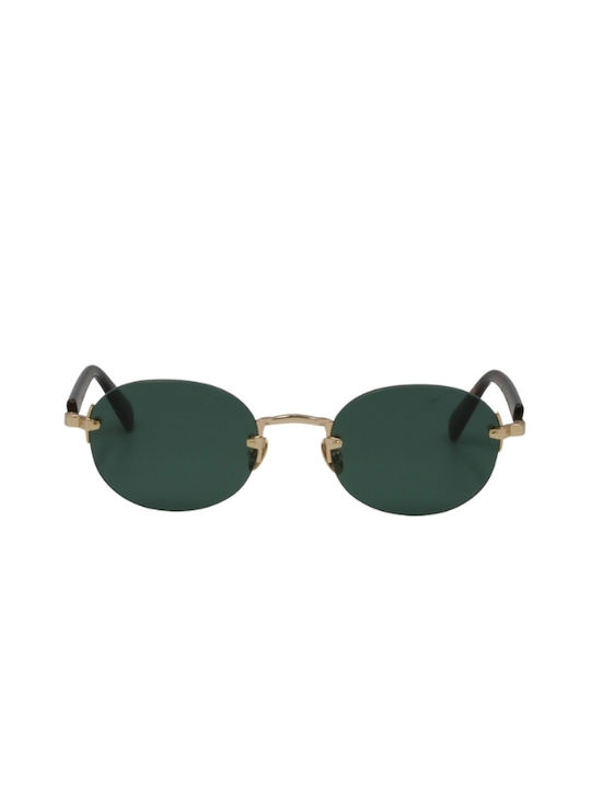 Gast Olli Unisex Sunglasses with Gold Metal Fra...