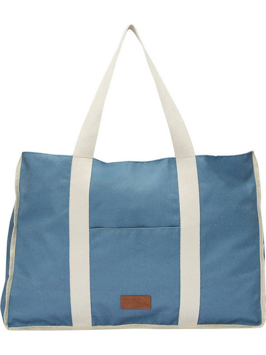 Achilleas Accessories Fabric Beach Bag with Toiletry Bag Beige