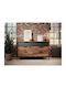 Συρταριέρα Креватокамарас от Дърво и Метал Flodale 100 Anthracite, Chestnut 138x40x82бр