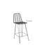 Scaun Metalic Bar De Grădină Salsa Cu Pernă Negru, Gri 45x55x75cm E252,21