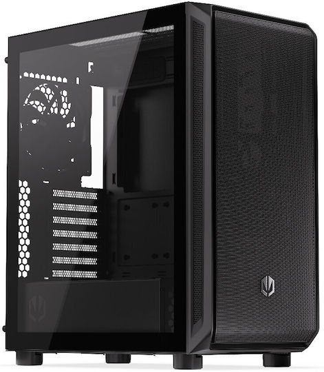 Endorfy Arx 500 Core Gaming Midi Tower Computer Case with Side Window Black