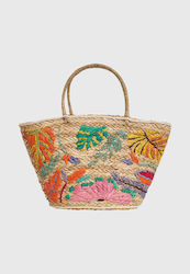 Funky Buddha Mehrfarbige Korbweide Strandtasche Funky Buddha Mehrfarbige Korbweide Strandtasche