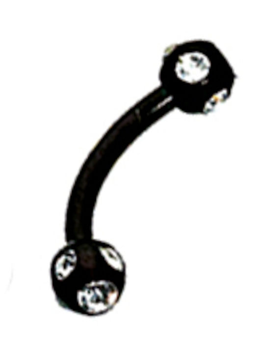Sequoia Σκουλαρίκι Piercing Ατσάλι Φρυδιου Βανανα I-00774 1.2*8*3*3
