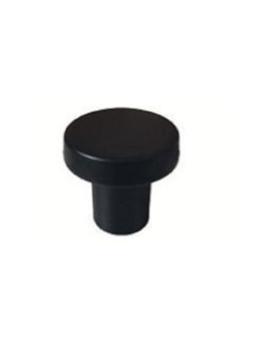 Import Hellas Knob Furniture made of Metallic Matte Black D35mm 6090 1pcs