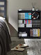 Black Tower Bookcase 59x15.6x70cm