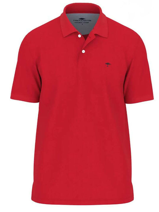 Fynch Hatton Polo Kurzarmbluse Poppy Red