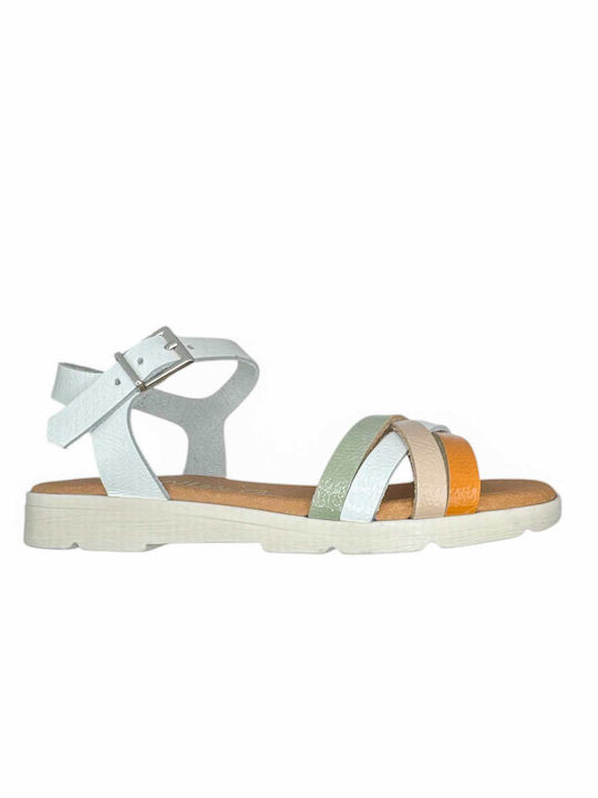 Oh My Sandals Παιδικά Πέδιλα Λευκό-Pastel