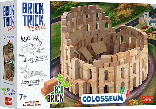 Trefl Jucărie de Construcție din Ceramică Brick Trick Xl Travel Colosseum