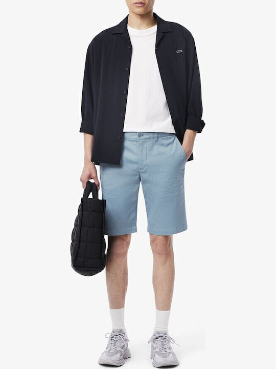 Lacoste Ανδρική Βερμούδα Chino Μπλε