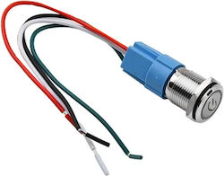 Διακόπτης Button Led Φωτιζόμενος Αδιάβροχος Στιγμιαίας Εντολής Φ16mm 12v-24v Inox W14412-3 Διακόπτης Button Led Φωτιζόμενος Αδιάβροχος Στιγμιαίας Εντολής Φ16mm 12v-24v Inox W14412-3