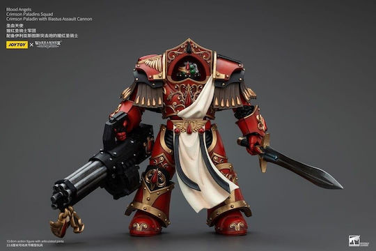Warhammer Horus Heresy Action Figure 1/18 Blood Angels Crimson Paladins Squad Crimson Paladin Iliastus Assault Cannon 14cm