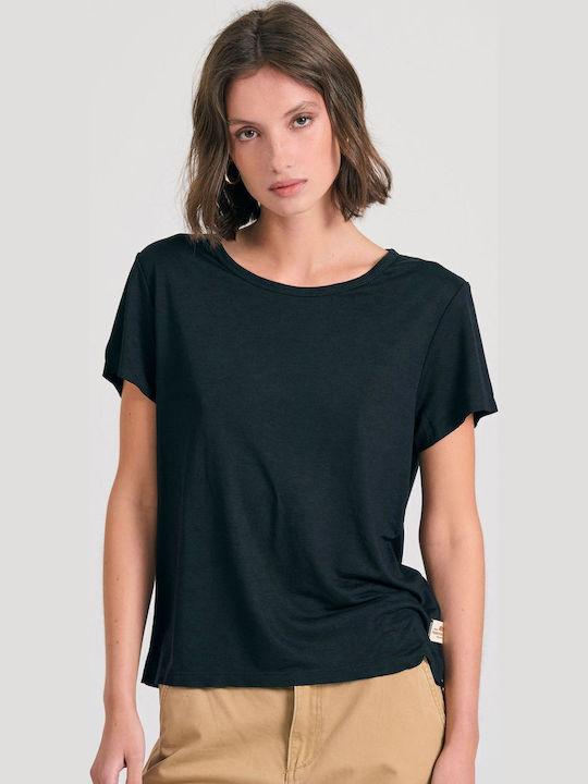 Funky Buddha Γυναικείο T-shirt Μαύρο