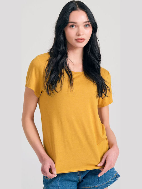 Γυναικείο T-shirt Κίτρινο