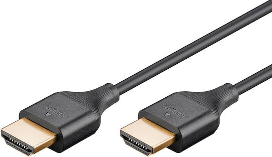 Goobay HDMI 2.1 Ultra High Speed 48Gbps 4K 120Hz HDR VRR Cable HDMI Male - HDMI Male 0.5m Black