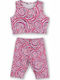 Kids' Set with Leggings Summer 2pcs Fuchsia