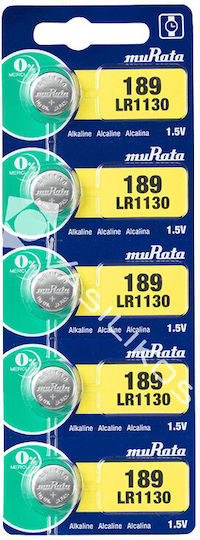 Murata Αλκαλική Μπαταρία Ρολογιών LR1130 1.5V 1τμχ