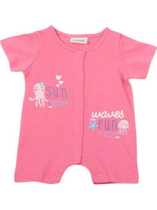 Trax Baby Bodysuit Short-Sleeved Fuchsia