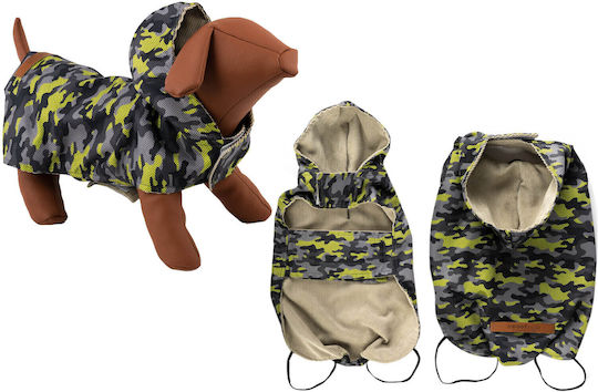 Woofmoda Camouflage M Кучешки палта Водоустойчиво Худи Бежов