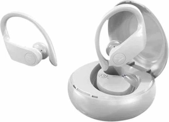 A15 Earbud Bluetooth Handsfree Ακουστικό με Θήκη Φόρτισης Λευκό
