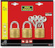 Burg Wachter Bronze Padlock Brass with Key 20mm 1pcs