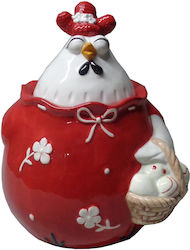 Πασχαλινή Μπισκοτιέρα Κεραμική Rouge Poule 21cm Πασχαλινή Μπισκοτιέρα Κεραμική Rouge Poule 21cm