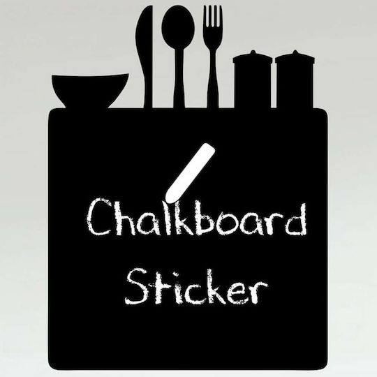 Tafel-Wandsticker 740elb1104 40x50cm Schwarz Wallity