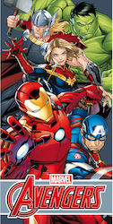 Παιδική Πετσέτα Θαλάσσης Microfiber 70χ140cm Borea Marvel Avengers Γκρι Παιδική Πετσέτα Θαλάσσης Microfiber 70χ140cm Borea Marvel Avengers Γκρι