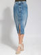 Fustă Denim Maxi Albastră