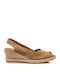 Platforme Dama De Vară Tip Espadrile Bej