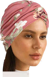 Damen Weiches Stoff-Haarturban Blume Dunkelrosa Damen Weiches Stoff-Haarturban Blume Dunkelrosa