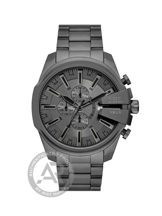Diesel Mega Chief Men's Watch Chronograph Battery with Gray Metal