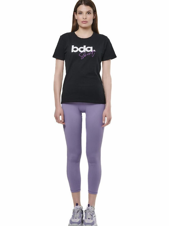 Body Action Women's Cropped Legging Purple