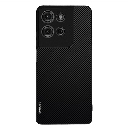 Калъф Sonique Carbon Series за Motorola Moto G75 5G Черен
