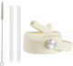 Cream White Dozze Water Bottle Straw Lid