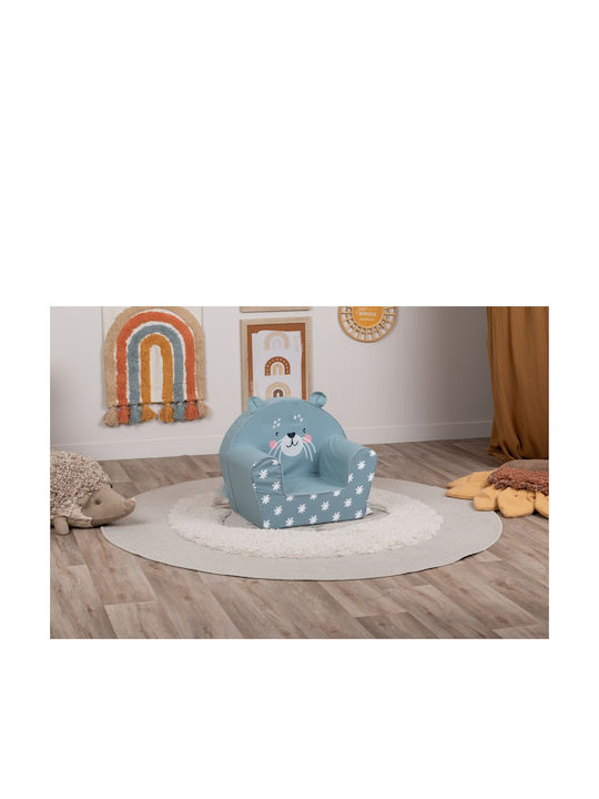 Kids Armchair with Armrests Light Blue 42x52x32cm
