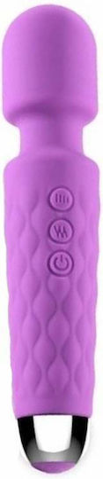 Vibrator pentru Stimulare Intimă Siks din Silicon 20 Programe de Vibrație 8 Niveluri de Viteză Rezistent la Apă Dimensiuni 20 X 4 Cm Mov