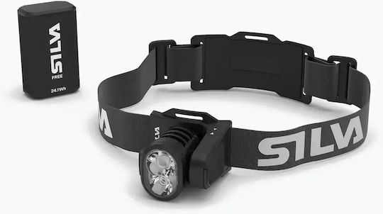 Silva Lumină de lucru și de sit, cu baterie Lanternă Frontală LED IPX5 cu Luminozitate Maximă 1000lm Gri