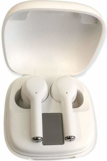 In-Ear Bluetooth-Freisprecheinrichtung Kopfhörer mit Ladeetui Weiß
