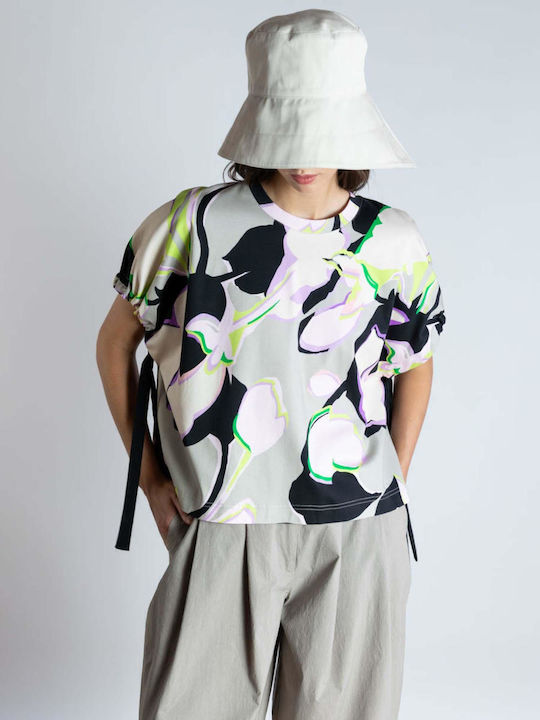Women's Summer Blouse Short Sleeve Multicolour