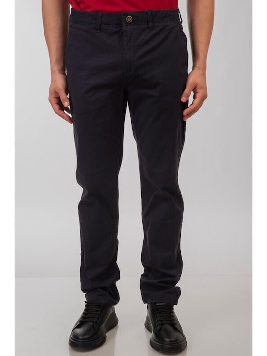 Men's Trousers Chinos Elastic Navy Blue