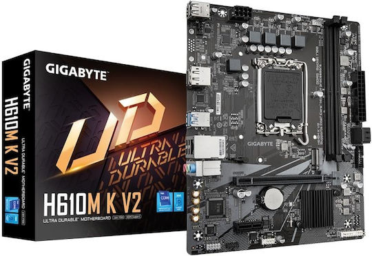 Gigabyte H610M K V2 rev. 1.0 Motherboard ATX with Intel 1700 Socket