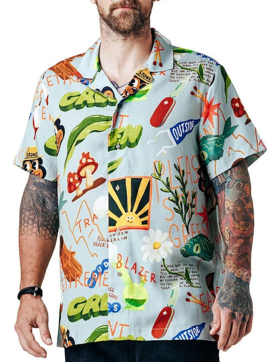 Kurzärmlig Hemd MULTICOLOR