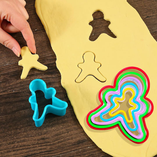 Ausstechform Kleiner Mann Mehrfarbiges Plastik Set von 5 8kzn42