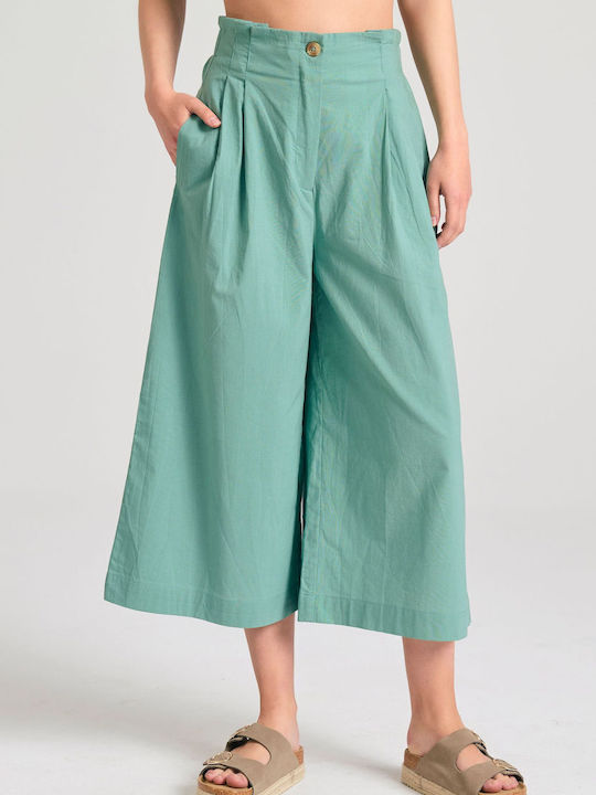 Funky Buddha Women's Fabric Trousers Loose Fit ...