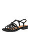Women's Flat Sandals Anatomic in Black Color