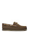 Classic Boat 2-eye Men's Leather Moccasins Brown