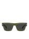 Polaroid Unisex Sunglasses With Green Horn-Rimmed Frame And Grey Polarized Lens PLD6238/S/X 1ED/M9