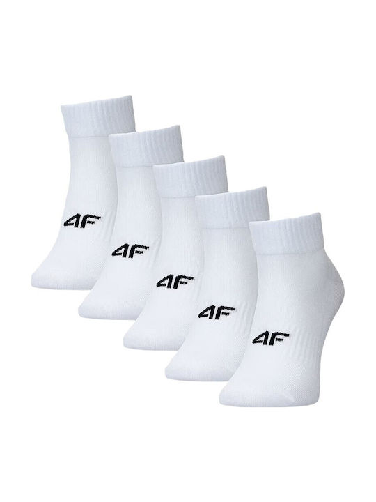 4F Αθλητικές Κάλτσες Λευκές 5 Ζεύγη