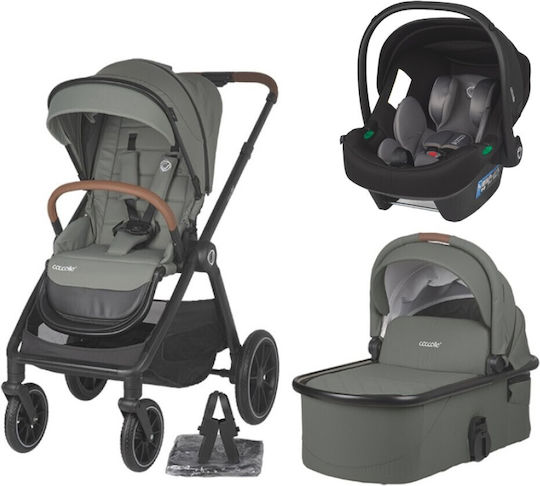 Coccolle Aspen Adjustable 2 in 1 Baby Stroller Suitable for Newborn Moss Green