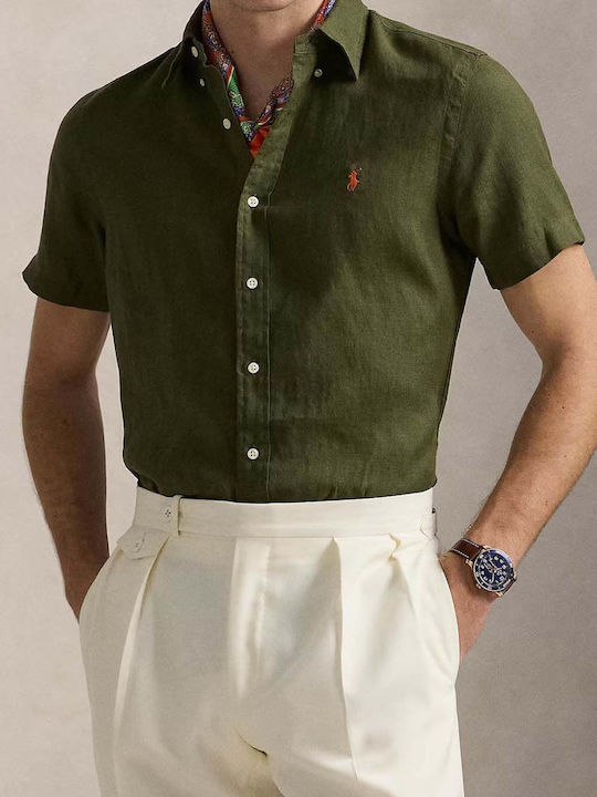 Ralph Lauren Short Sleeve Shirt Dark Green 710968912002 | Skroutz.mt